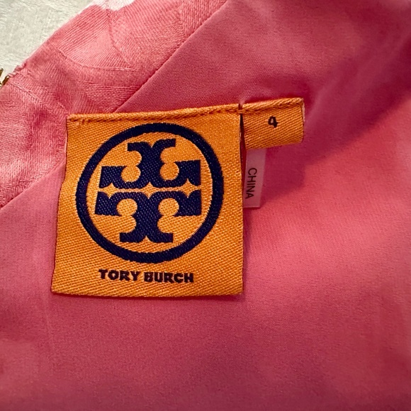 Tory Burch Runway Helen Batik Dress Beaded Appliqué Floral Size 4 - EUC! - Picture 6 of 8